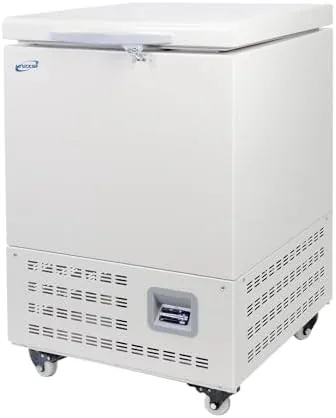 hnzxib 86 ultra low temperature freezer 58l 123f flash freezer large capacity cryogenic refrigerator for lab research use and seafood meat quick freezing